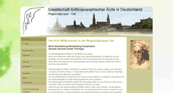 Desktop Screenshot of anthroposophischeaerzteost.de