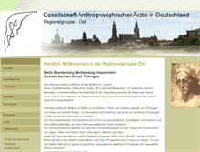 Tablet Screenshot of anthroposophischeaerzteost.de